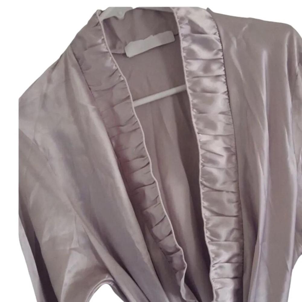 Sexy Satin Nitegown - in - Violet -Purple-w-Matching Robe -Large.